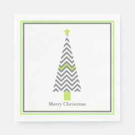 Modernes Weihnachtsbaumpapier Napkin Serviette