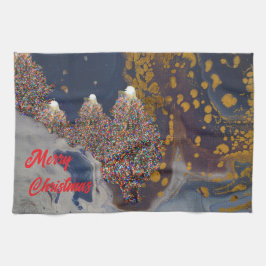 Modernes Weihnachtsdesign Geschirrtuch