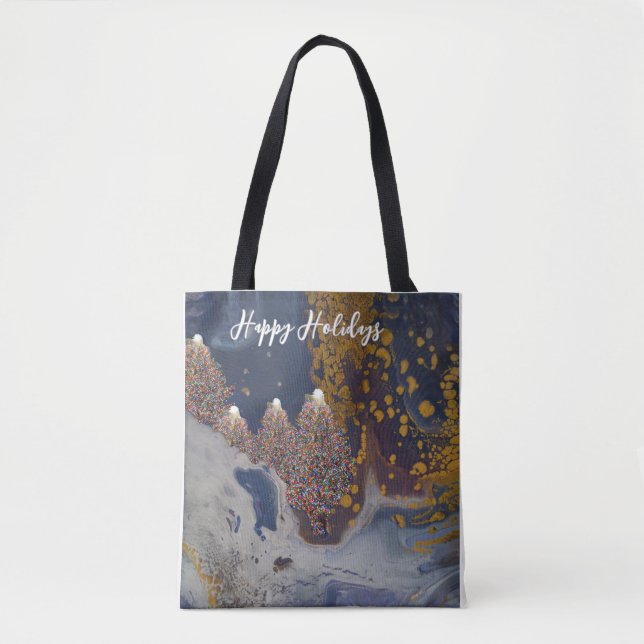 Modernes Weihnachtsdesign Tasche (Vorderseite)