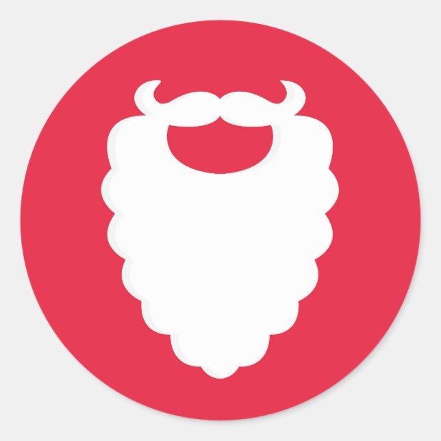 Modernes Weihnachtsfest Runder Aufkleber (Vorderseite)