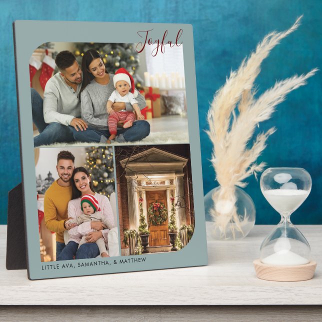 Modernes Weihnachtsgebäck Foto Oma Personalisiert Fotoplatte (Seite)