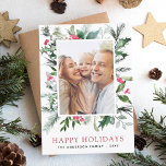 Modernes Weihnachtsgebäck - Minimalistisches Foto Feiertagskarte<br><div class="desc">Feiern Sie die Urlaubssaison mit unserer Minimalistischen Script Card für das Weihnachtsfest im Foto. Diese Karte verbindet zeitgenössisches Design mit der Wärme eines gepflegten Fotos. Die elegante, minimalistische Schrift-Typografie verleiht Ihren Urlaubsszenarien eine Touch von Eleganz. Das gepflegte, puristische Design lässt Ihr Foto glänzen und macht es zum idealen Ort, um...</div>