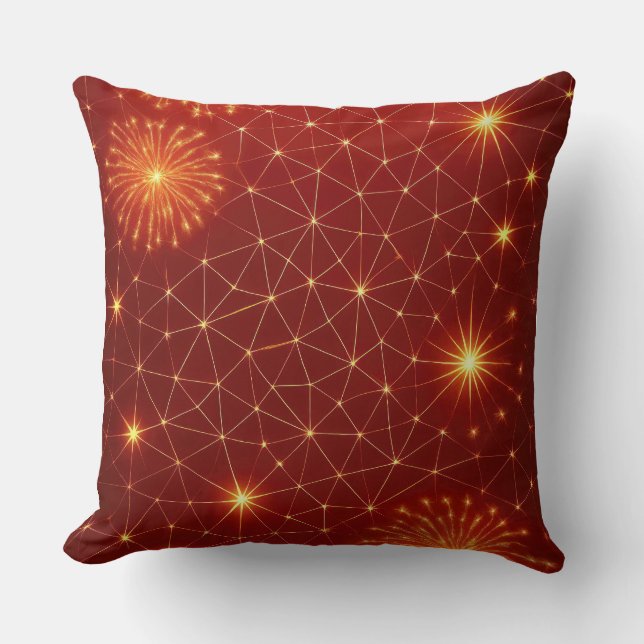 Modernes Weihnachtsmuster Pillow - Abstrakter Urla Kissen (Vorderseite)
