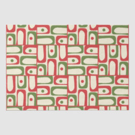 Modernes Weihnachtspiquet Modernist Xmas Mitte des Seidenpapier