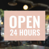 Modernes Weiß & Rosa Fensterheber rund um die Uhr 