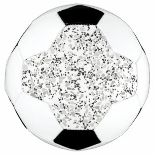 Modernes Weiß Terrazzo Fußball