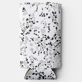 Modernes Weiß Terrazzo Selters Dosenkühler