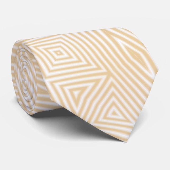 MODERNES WEISSES LICHT BROWN NIEDLICHES NECK TIE KRAWATTE (Gerollt)