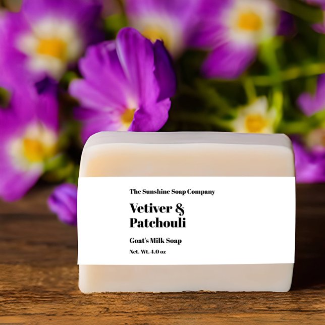 Modernes Weißseifenband Einladungsbanderole (Von Creator hochgeladen)