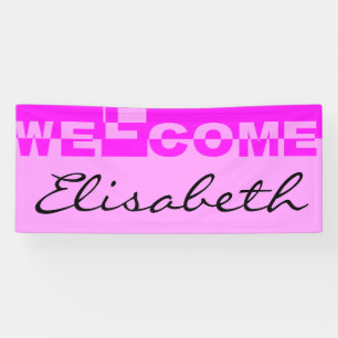 Modernes WELCOME Banner + Ihr Backgr. Ideen