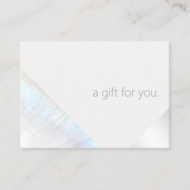 Modernes Wellness-Center Beauty Salon Geschenkguts Rabattkarte (Vorderseite)