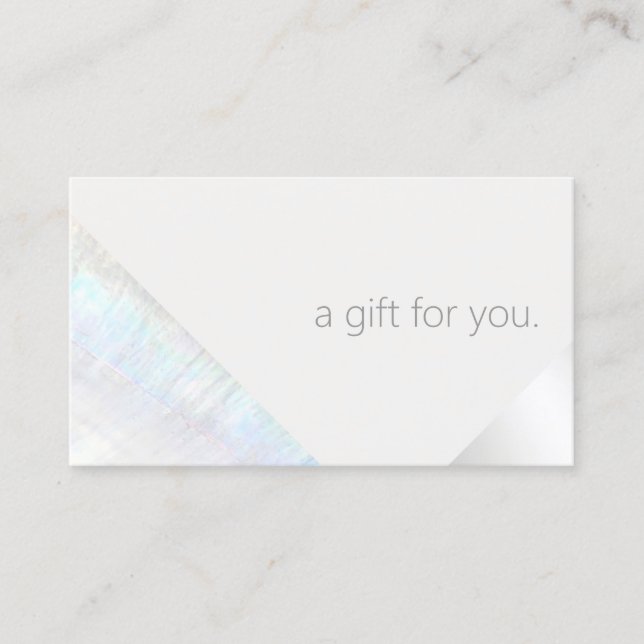 Modernes Wellness-Center Beauty Salon Geschenkguts Rabattkarte (Vorderseite)