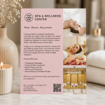 Modernes Wellness-Center Wellness Pink Werbeuntern