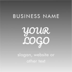 Modernes Werbelogo und Text Editierbare Farbe Aufkleber