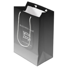 Modernes Werbelogo und Text | Editierbare Farbe Mittlere Geschenktüte