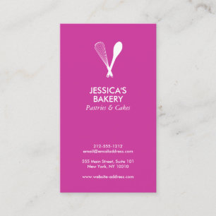 MODERNES WHISK & SPOON LOGO auf der BERRY Business Visitenkarte