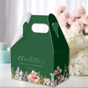 Modernes, Wildblume, Brautparty Geschenkschachtel