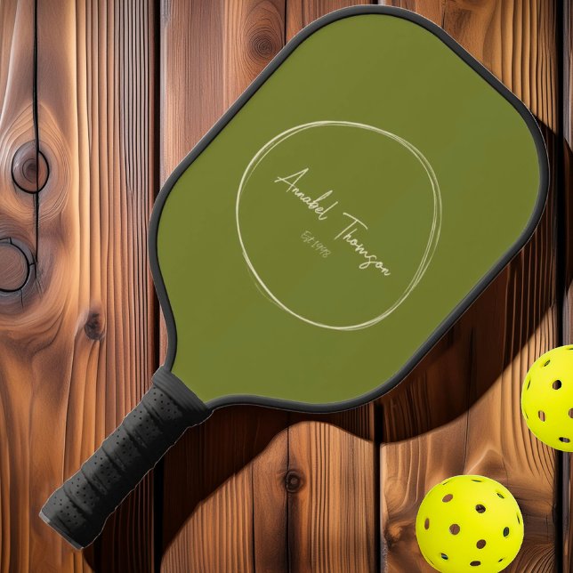 Modernes Willow Green Mitte des Jahrhunderts | Nam Pickleball Schläger (Von Creator hochgeladen)