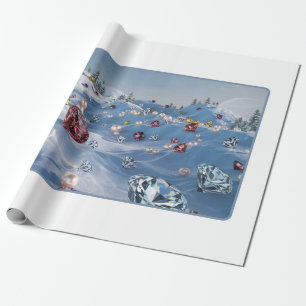 Modernes Winter Luxe Wrapping Paper Geschenkpapier