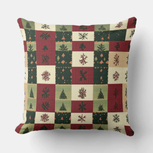 Modernes Winterkissen mit Schneeflocken - neutral Kissen