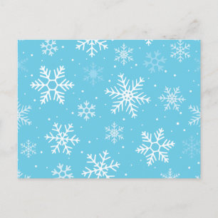 Modernes Wintermuster Feiertagspostkarte