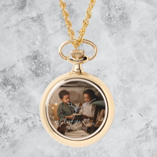 Modernes Wir Liebe Sie Mama Foto Armbanduhr