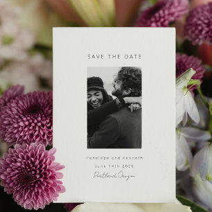 Modernes, wunderschönes Minimalistisches Foto Save The Date