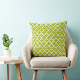 Modernes XXX marokkanisches Quatrefolienmuster Kissen