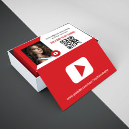 Modernes YouTube-Foto Visitenkarte