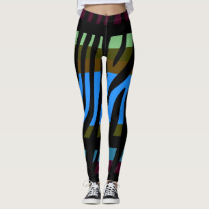 Modernes Zebra-Druckmuster #3 Leggings