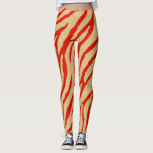 Modernes Zebra-Druckmuster Leggings