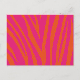 Modernes Zebra-Druckmuster Postkarte