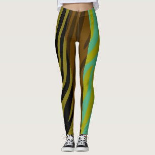 Modernes Zebra Print Muster #18 Leggings