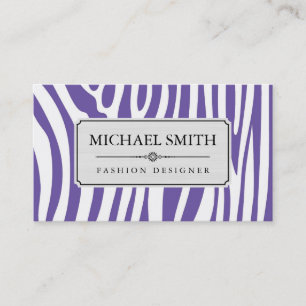 Modernes Zebra-Skin-Muster #4 Visitenkarte