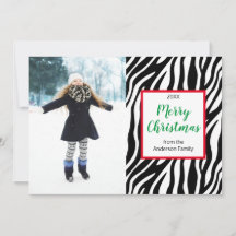 Modernes Zebra Stripe Custom Foto