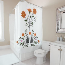 Modernes zeitgenössisches Blumenweiß