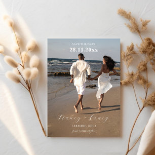 Modernes zeitgenössisches Foto Save the Date