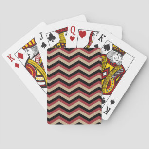 Modernes Zig Zag Muster Spielkarten