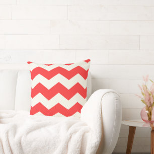 Modernes Zig Zag Zickzack Musterdesign-Kissen Kissen