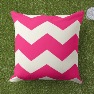 Modernes Zig Zag Zickzack Musterdesign-Kissen Kissen Für Draußen