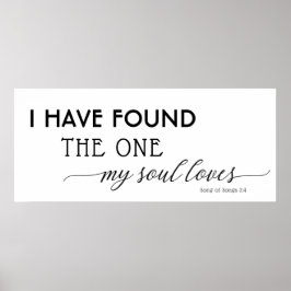 Modernes Zitat Verlobt fand ich eine meiner Soul-L Poster