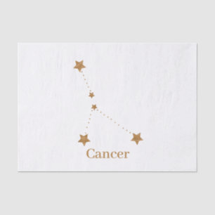 Modernes Zodiac-Schild-Goldkrebs Element Wasser Seidenpapier