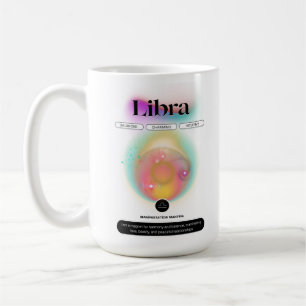 Modernes Zodiac Sign Libra Quote Air Element Kaffeetasse