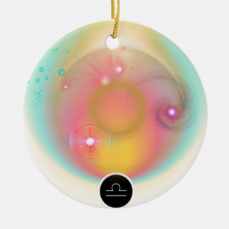 Modernes Zodiac Sign Libra Quote Air Element Keramik Ornament