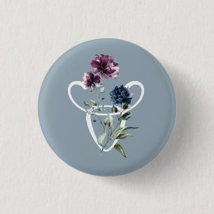 Modernes Zodiac Star Sign Taurus Button