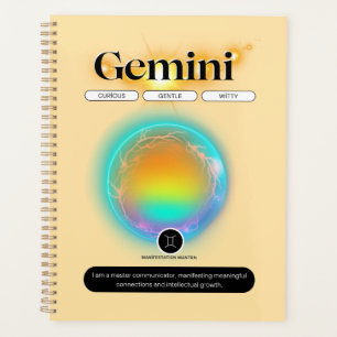 Modernes Zodiac-Zeichen-Zwillingsflugelement Planer