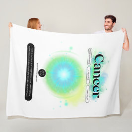 Modernes Zodiaka-Gebärdenziffer Wasserelement Fleecedecke