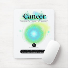 Modernes Zodiaka-Gebärdenziffer Wasserelement Mousepad