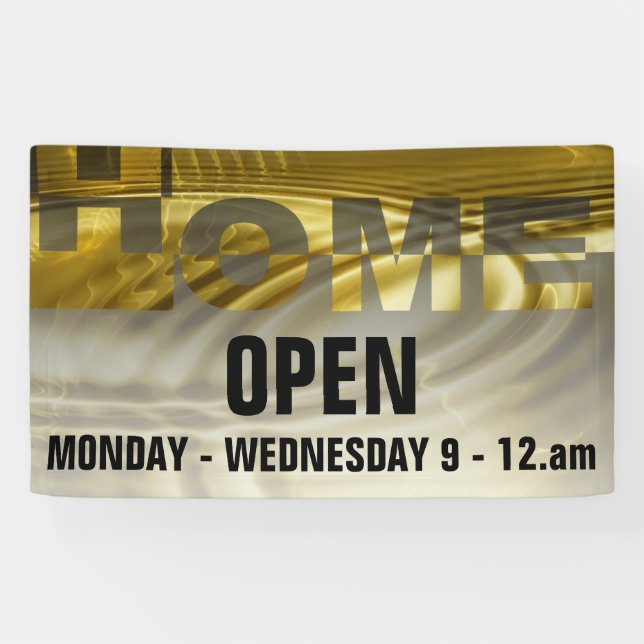 Modernes ZUHAUSE Banner + Ihr Backgr. Ideen (Horizontal)