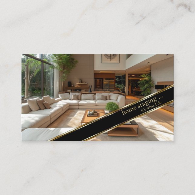 Modernes Zuhause-Decorator Visitenkarte (Vorderseite)